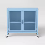 Armadio a 2 ante in metallo con rotelle - Room Essentials